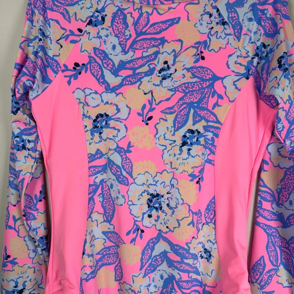 NWT Lilly Pulitzer UPF 50 Wynton Rashguard One Piece Swimsuit  KOALAFIED Size 16